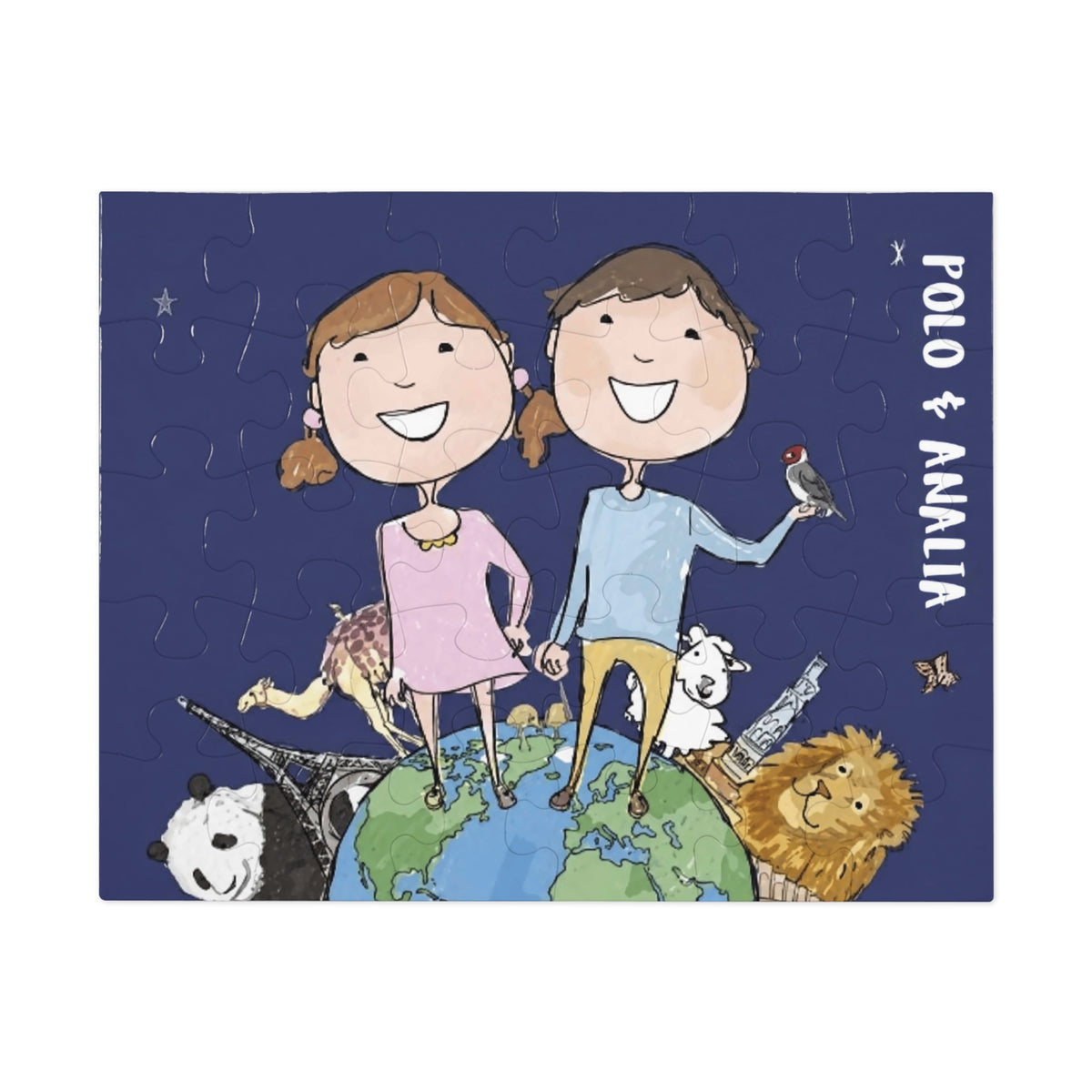 Polo & Analía Around the World – 30-Piece Puzzle with Tin
